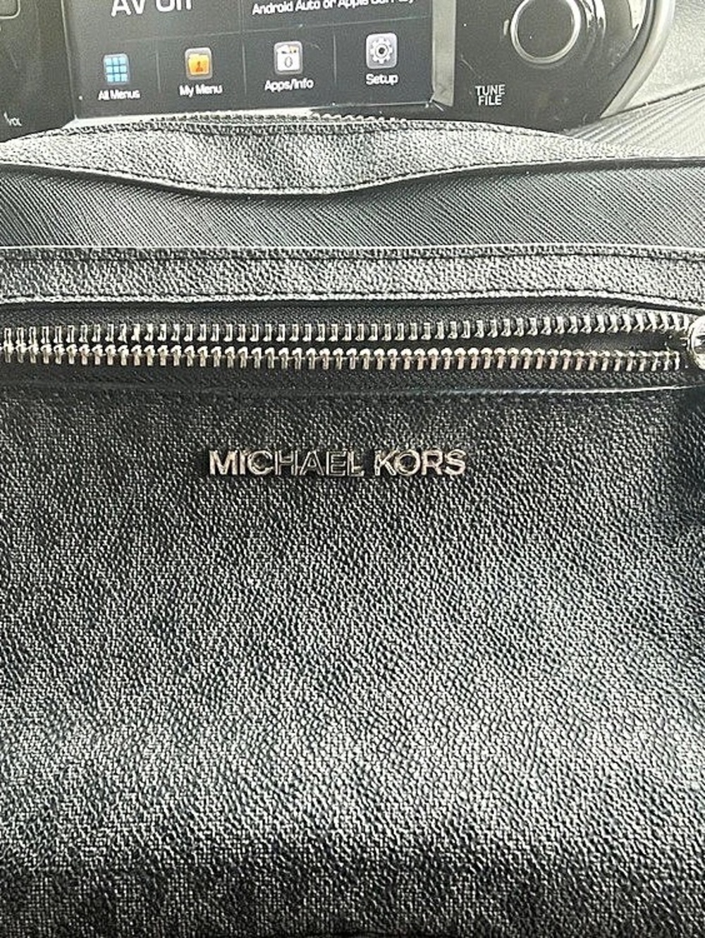 Michael Kors Jet Set Large Logo Crossbody Bag Black
